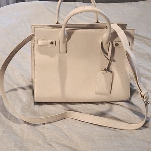 Sole Society Cream colored purse with handles and straps